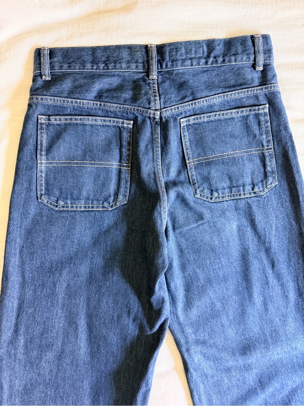 Zara TRF Turned Up Wide Leg Jeans dark wash size 8 /40 - Picture 5 of 9
